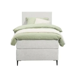 Leen Bakker Boxspring Liv egaal - ecru - 90x200 cm - slanke poot Hot