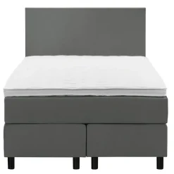 Leen Bakker Boxspring Liv egaal - grijs - 120x200 cm - ronde poot Hot