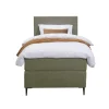 Leen Bakker Boxspring Liv egaal - groen - 90x200 cm - slanke poot Hot