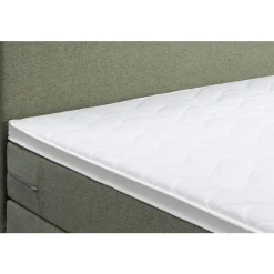 Leen Bakker Boxspring Liv egaal - groen - 120x200 cm - ronde poot Discount