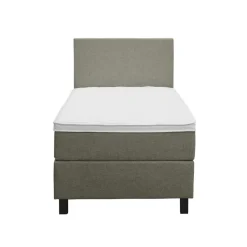 Leen Bakker Boxspring Liv egaal - groen - 90x200 cm - vierkante poot Discount