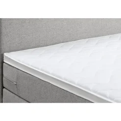 Leen Bakker Boxspring Liv egaal - lichtgrijs - 90x200 cm - ronde poot Sale