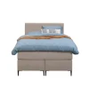 Leen Bakker Boxspring Liv geblokt - beige - 120x200 cm - slanke poot New