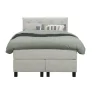 Leen Bakker Boxspring Liv geruit - ecru - 120x200 cm - vierkante poot Outlet