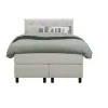 Leen Bakker Boxspring Liv geruit - ecru - 120x200 cm - ronde poot Clearance