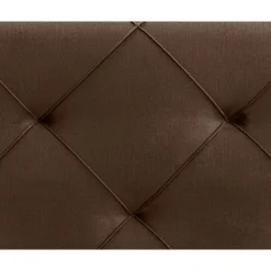 Leen Bakker Boxspring met opbergruimte en voetbord Liv geruit - bruin - 90x200cm New