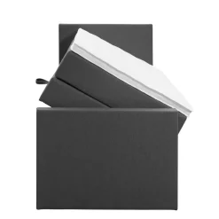 Leen Bakker Boxspring met opbergruimte en voetbord Liv egaal - antraciet - 90x200cm Sale