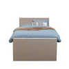 Leen Bakker Boxspring met opbergruimte en voetbord Liv egaal - beige - 120x200cm