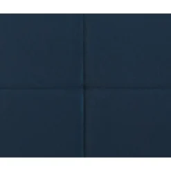 Leen Bakker Boxspring met voetbord Liv geblokt - blauw - 180x200 cm - ronde poot Clearance