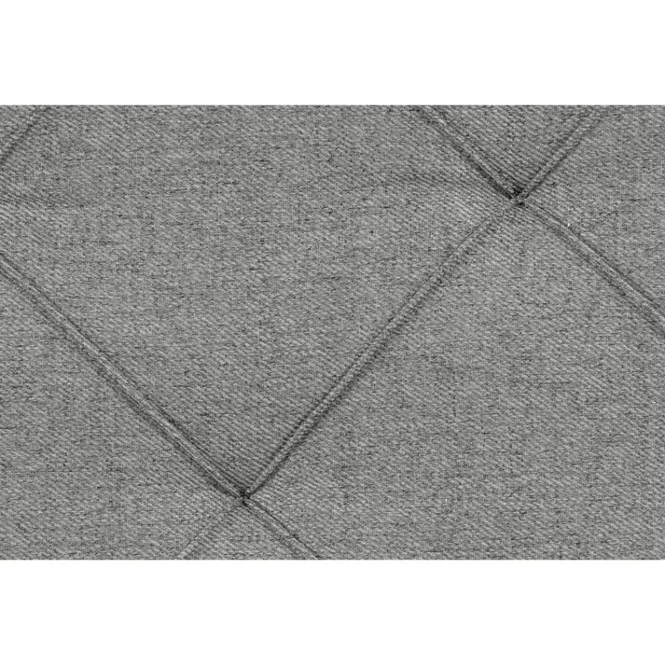 Leen Bakker Boxspring met voetbord Liv geruit - lichtgrijs - 160x200 cm - vierkante poot Discount