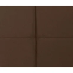 Leen Bakker Boxspring met voetbord Liv geblokt - bruin - 120x200 cm - vierkante poot Hot