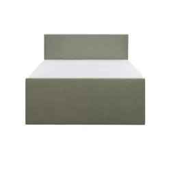 Leen Bakker Boxspring met voetbord Liv egaal - groen - 180x200 cm - ronde poot Best