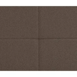 Leen Bakker Boxspring met voetbord Liv geblokt - donkerbruin - 120x200 cm - ronde poot Hot