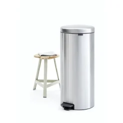 Brabantia Pedaalemmer NewIcon - 30L - Matt Steel Hot