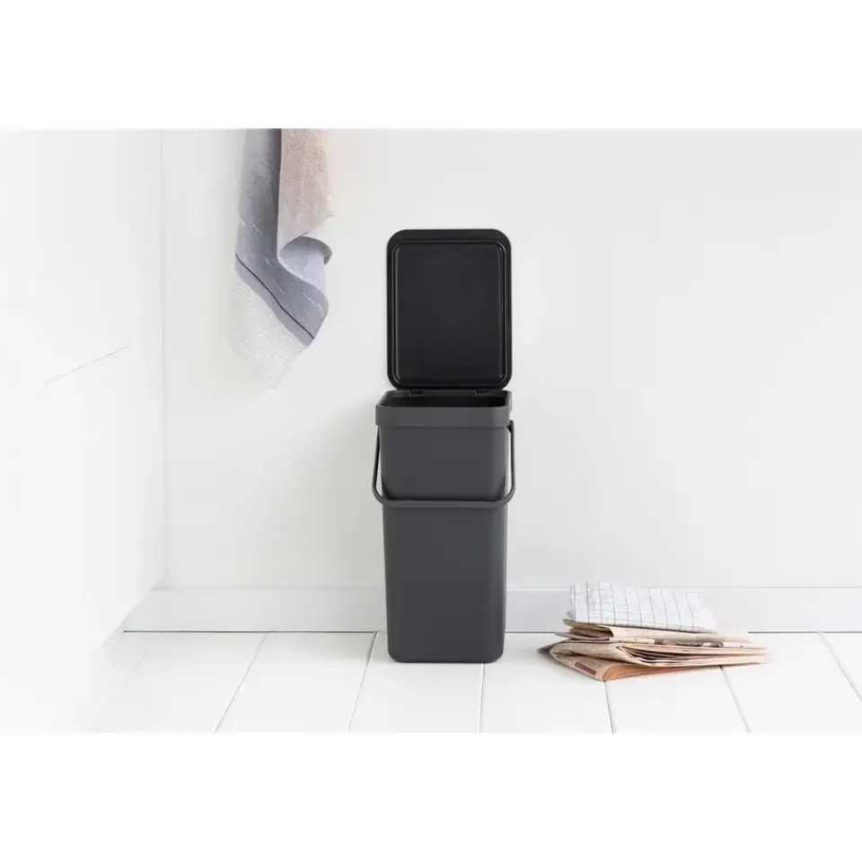 Brabantia Sort & Go Afvalemmer - 16L - Grijs Discount