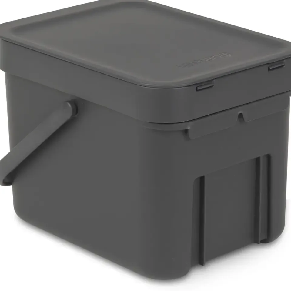 Brabantia Sort & Go Afvalemmer - 6L - Grijs Best