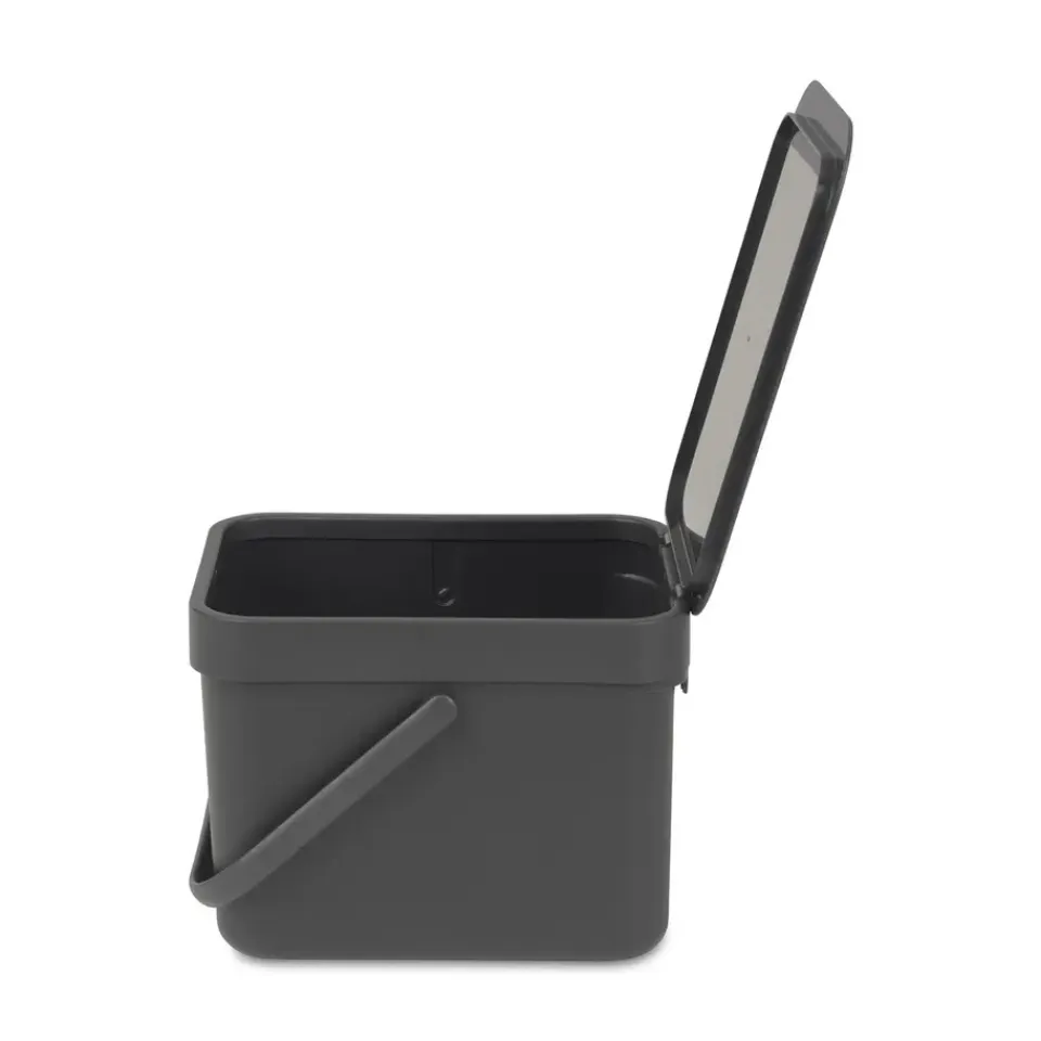 Brabantia Sort & Go Afvalemmer - 6L - Grijs Best