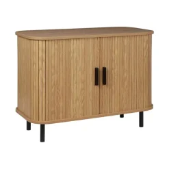 Beliani BRADLEY - Commode - Lichthout/Zwart - MDF Hot