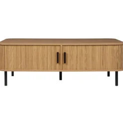 Beliani BRADLEY - Salontafel - Lichthout/Zwart - MDF Outlet