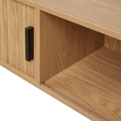Beliani BRADLEY - Salontafel - Lichthout/Zwart - MDF Outlet
