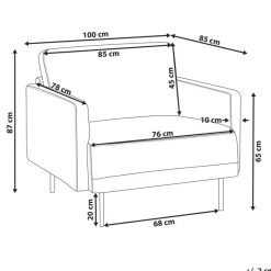 Beliani BREDA - Fauteuil - Roze - Polyester Outlet
