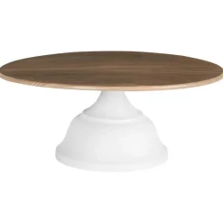 Leen Bakker BRIOCHE - Gebaksstandaard - Wit/Licht hout - IJzer/Hout Best