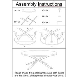 Brix - Eetkamertafel Rond - 130 cm - Mangohout - Bruin Best