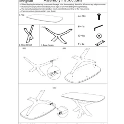 Brix - Eetkamertafel Montreaux - Zwart - Mangohout - 220 cm Discount