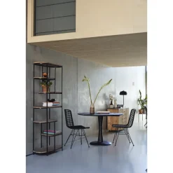 Livingfurn Brix - Kabinetkast Milou - 84x190cm - Marmer en Gecoat Staal - Bruin Clearance