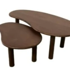 Livingfurn Brix - Salontafels - Brix Nubi Brown Set of 2 - Bruin Outlet