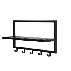 Brix Kapstok Bono zwart 70x15x30 Online