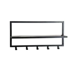 Brix Kapstok Bono zwart 70x15x30 Online