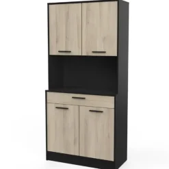 CBA Buffetkast Romanie-Kronberg eik/matzwart Online