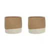 Beliani BULANIK - Mand set van 2 - Beige/Wit - Jute Clearance