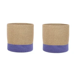 Beliani BULANIK - Mand set van 2 - Beige - Jute Clearance