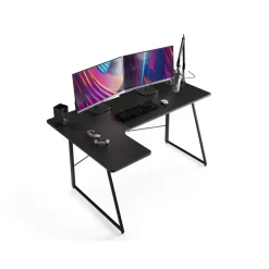 Merkloos Bureau - Game bureau - Hoekbureau - 160 x 100 x 75 - Zwart Hot