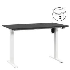 Homeworx Bureau zit/sta elektrisch verstelbaar - zwart/wit - 75/118x120x70 cm Discount