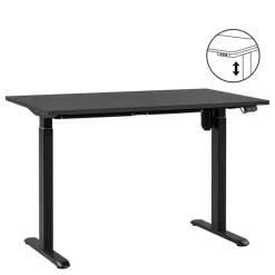 Homeworx Bureau zit/sta elektrisch verstelbaar - zwart/zwart - 75/118x120x70 cm Discount