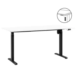 Homeworx Bureau zit/sta elektrisch verstelbaar - wit/zwart - 75/118x160x80 cm Hot