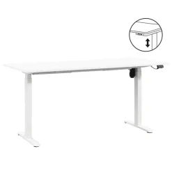Homeworx Bureau zit/sta elektrisch verstelbaar - wit/wit - 75/118x160x80 cm Outlet