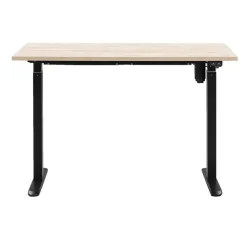 Homeworx Bureau zit/sta elektrisch verstelbaar – eikenkleur/zwart - 75/118x120x70 cm Online