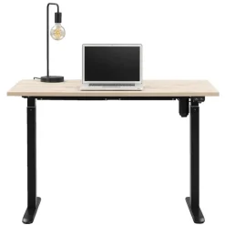 Homeworx Bureau zit/sta elektrisch verstelbaar – eikenkleur/zwart - 75/118x120x70 cm Online