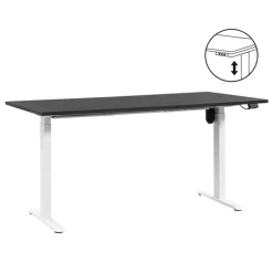 Homeworx Bureau zit/sta elektrisch verstelbaar - zwart/wit - 75/118x160x80 cm New