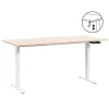 Homeworx Bureau zit/sta handmatig verstelbaar – eikenkleur/wit - 75/118x160x80 cm Online