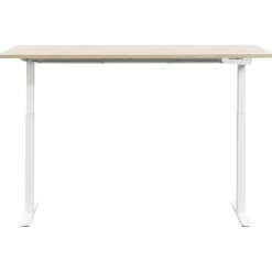 Homeworx Bureau zit/sta handmatig verstelbaar – eikenkleur/wit - 75/118x160x80 cm Online