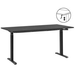 Homeworx Bureau zit/sta handmatig verstelbaar - zwart/zwart - 75/118x160x80 cm Best