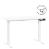Homeworx Bureau zit/sta handmatig verstelbaar - wit/wit - 75/118x120x70 cm