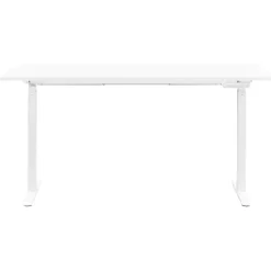 Homeworx Bureau zit/sta handmatig verstelbaar - wit/wit - 75/118x160x80 cm New