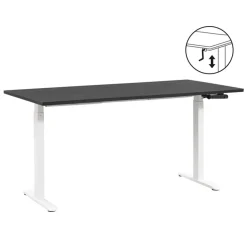 Homeworx Bureau zit/sta handmatig verstelbaar - zwart/wit - 75/118x160x80 cm Hot