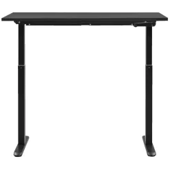 Homeworx Bureau zit/sta handmatig verstelbaar - zwart/zwart - 75/118x120x70 cm Outlet